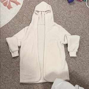 SHEIN Cream Women Hooded Cape